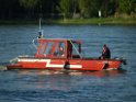 Motor Segelboot mit Motorschaden trieb gegen Alte Liebe bei Koeln Rodenkirchen P122